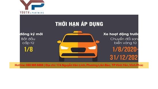 Còn 1 tháng để ô tô kinh doanh vận tải tại Vĩnh Phúc đổi biển số vàng nếu không sẽ bị xử phạt lên đến 8 triệu đồng